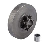 Conjunto de tambor de embrague con piñón de acero y rodamiento de aguja, juego para motosierra 4500 5200 5800, repuesto duradero y de alta resistencia compatible con modelos populares