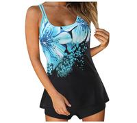 Conjunto De Tankini De Traje Baño Dos Piezas para Mujer El Conjunto del Tankini Las Mujeres Empuja hacia Arriba El Traje Baño del Deportivo Las Mujeres Tankinis para Mujer Ruta Abdominal Ropa Playa