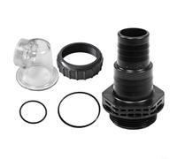 Conjunto de tapa de prefiltro de bomba de piscina Montaje de tapa de prefiltro transparente para bomba de circulación SPS100 Material ABS con juntas tóricas Boquilla de montaje de tornillo Piezas de