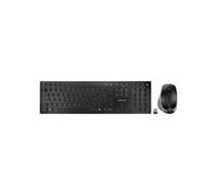 Conjunto de Teclado y Ratón Inalámbricos - CHERRY - DW 9500 SLIM - Ergonómico - Bluetooth - Gris antracita
