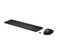 Conjunto de Teclado y Ratón Inalámbricos - HP - 650 (4R013AA) - Qwerty - 20 Teclas Personalizables - Negro