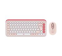 Conjunto de Teclado y Ratón - Logitech - Combo Icono Pop - Rosa - Inalámbrico - 4000DPI - 4 botones