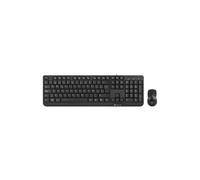 Conjunto de teclado y ratón USB NGS Cocoa Kit - Negro - Español - 12 teclas multimedia