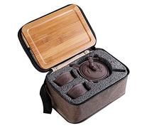 Conjunto de tetera china Yixing La Haute, hecha a mano, de arcilla morada