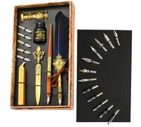 Conjunto de tinta genérico para pluma estilográfica | Pluma de ganso Set pluma estilográfica antigua con tinta | El conjunto de tinta para incluye uno, tinta, puntas de r