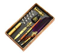 Conjunto de tinta para pluma estilográfica | Pluma de ganso Set pluma estilográfica antigua con tinta | Kit de sellos de sello mejorado con puntas de repuesto, de Vintage Signature