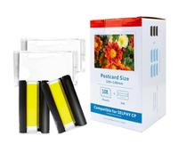 Conjunto de Tinta y Papel Compatible para Selphy CP1200 CP1300 CP910 CP900 Las impresoras fotográficas Funcionan con Cartuchos de 36 Pulgadas KP de 108 Pulgadas(2 Ink 72 Sheet Paper)