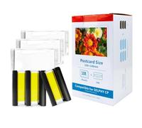 Conjunto de Tinta y Papel Compatible para Selphy CP1200 CP1300 CP910 CP900 Las impresoras fotográficas Funcionan con Cartuchos de 36 Pulgadas KP de 108 Pulgadas(3ink 108 Sheet Paper)