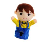 Conjunto de títeres familiares, títeres lindos de peluche con móvil para un juego interactivo, muñecas de comunicación educativas para contar historias de teatro, regalos de