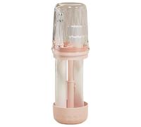 Conjunto de tocador multifuncional: caja protectora, portador a prueba de fugas | Almacenamiento de cepillo de dientes de viaje fácil de limpiar con ventilación, recipiente de cepillo de dientes que a