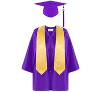 Conjunto de Toga y Birrete de graduación para niños 2025 con Borla 2025, Toga y Birrete de graduación para jardín de Infancia Unisex Mate, para niños en Edad Preescolar