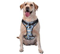 Conjunto de toros y Vacas, Animales de Granja, Ganado, mamíferos,Arnés para Mascotas, arnés Reflectante Ajustable para Perros,L