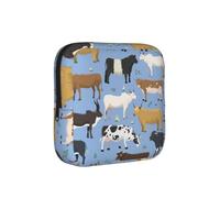 Conjunto de toros y Vacas, Animales de Granja, Ganado, mamíferos,Bolsas para Guardar compresas sanitarias, Bolsas para la menstruación para Mujeres y Adolescentes.