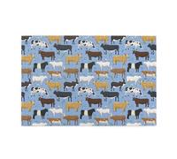 Conjunto de toros y Vacas, Animales de Granja, Ganado, mamíferos, Rompecabezas de 1000 Piezas, Rompecabezas de Madera para Toda la Familia, decoración de Pared para Adultos y Adolescentes.