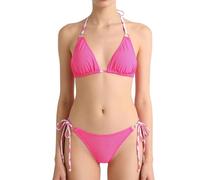 Conjunto de traje de baño de moda flexible de dos piezas, textura de poliéster, perfecto para nadar, tomar el sol, traje de baño de playa