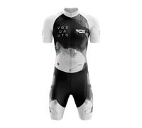 Conjunto de traje de triatlón de manga corta para hombre,Cycling Skinsuit Triatlón for Hombres,Pro Manga Corta Traje de Ciclismo,MTB Mono para Correr,Andar en Bicicleta,Nadar (Typ-10,L)