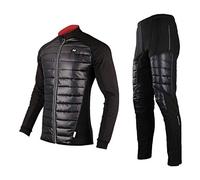 Conjunto De Trajes De Ciclismo A Prueba De Viento De Invierno, Chaquetas De Ciclismo para Hombres para Hombres MTB Mountain Bike Jacket Visible Reflexive Fleece Warm Jacket (L)