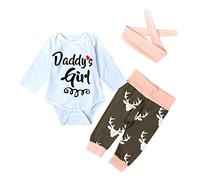 Conjunto de trajes de Navidad genéricos para bebés y niños, niños Xmas, recién nacidos, bebé y niña, mameluco y pantalones de diadema, ropa conjuntos, 70