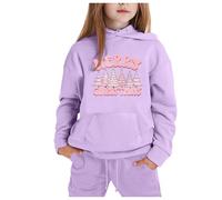 Conjunto de trajes de Navidad genéricos para muñecas, con capucha y pantalón de manga larga, estampado de Navidad CuHK, para niños, (8 a 9 años)