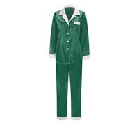 Conjunto de trajes familiares para hija y padre: camiseta cómoda e informal con cuello redondo para momentos navideños inolvidables en la vida cotidiana, verde, XXL