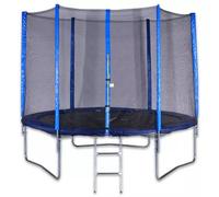 Conjunto de trampolín Spartan con escalera y red de protección - 305 cm