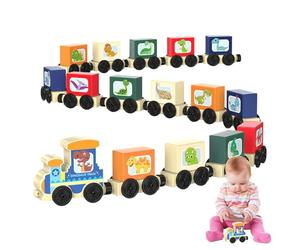 Conjunto de Tren de Madera Genérico | Juguete Educativo | Juguetes de aprendizaje STEM - Para Dormitorio Estudio Actividad Familiar Preescolar Preescolar Guardería Educación En Casa