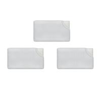 Conjunto de tres almohadas infantiles transpirables de tejido de bambú, espuma con memoria