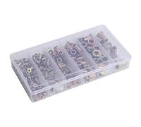 Conjunto de tuercas de 200 piezas Kit de surtido de tuercas galvanizadas a prueba de óxido resistente para muebles automotrices industriales eléctricos M3 M4 M5 M6 M8 M10