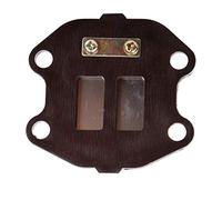 Conjunto de válvula de bloque de láminas Reemplazo de válvula de admisión de motor de acero inoxidable ABS premium para PW50 PW 50 1981 2010 Accesorios de motocicleta Negro