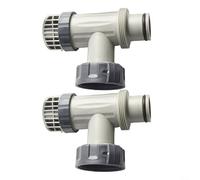 Conjunto de válvula de émbolo de piscina, 2 piezas para conectores de grifo Intex 1500, 2500 y 4000, conexión con válvulas individuales para tubería de agua