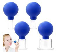 Conjunto de ventosas faciales para la cara, juego de ventosas de cara (4pcs), succión de vacío de silicona facial, anti -celulitis, anti -arrugas y piel sin edad, para los ojos y el cuerpo