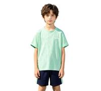 Conjunto De Verano para Niños 2026: Camiseta Manga Corta Transpirable Y Pantalones Cortos Deportivos Dos Piezas para Jugar Al Aire Libre (Green, 13-14 Years)