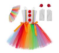 Conjunto de vestido de princesa con guantes y horquillas para el pelo, traje de cosplay para niñas para Halloween
