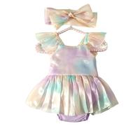 Conjunto De Vestido Mameluco Con Diadema Con Lazo Para Fotografía Bebé Ropa Niña Ropa Sesión Fotos Traje Hitos Traje Recién Nacido