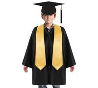 Conjunto de vestidos de graduación de guardería, capucha y vestido de graduación 'jardín de infancia - 2025 años Conjunto de borlas para vestidos de graduación 'jardín de infancia | Disfraces formales