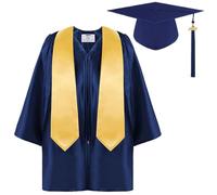 Conjunto de vestidos de graduación 'jardín de infancia, capucha y vestido de graduación' jardín de infancia - 2025 años Juego de borlas para vestidos de graduación 'jardín de infantes' - Ropa formal