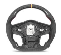 Conjunto de volante de Brilluxa, compatible con GR supra A90 J29 2020 a 2024, agarre de fibra de carbono, rueda de cuero perforada, actualización de dirección interior deportiva