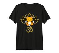 Conjunto de Yoga con Flor de Loto Om Cat Camiseta Premium