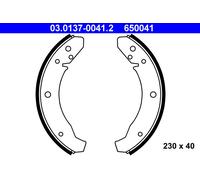 Conjunto De Zapatas De Freno ATE 03.0137-0041.2 Para PORSCHE, VW