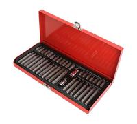 Conjunto de zócalo de bits hexagonal 40 pcs kit de zócalo de llave hexagonal de acero de alto carbono con caja de hierro para automóviles mecánicos para el hogar