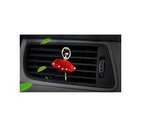 conjunto decoración interior Ambientador para coche, accesorios para coche, salida de aire acondicionado, perfume, bailarina de diamantes, modelado salida aire del coche(Red)