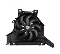 Conjunto del ventilador Enfriador de aceite, radiador eléctrico para motor, compatible con Kawasaki Z400, compatible con NINJA 400 2018-2023.(1 set)