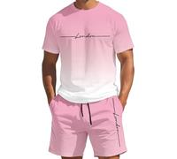 Conjunto Deporte Hombre, 2026 Pijamas Marca Ropa Ibicenca Chándal Verano Traje Deportivo Corto Moda Chandal Completo, Algodon Roupa Pijama Hombre, 3XL
