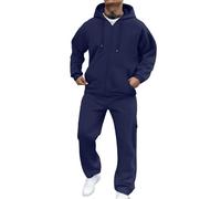 Conjunto deportivo completo para hombre, 2 piezas con cremallera, manga larga, sudaderas y pantalones deportivos, ligeros, cómodos, térmicos, casuales, atléticos, deportivos, para correr, para hombre