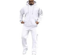 Conjunto deportivo completo para hombre, 2 piezas con cremallera, manga larga, sudaderas y pantalones deportivos, ligeros, cómodos, térmicos, casuales, atléticos, deportivos, para correr, para hombre