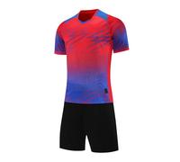 Conjunto deportivo de 2 piezas de secado rápido para adolescentes, camiseta de entrenamiento atlético de manga corta transpirable, pantalones cortos deportivos flexibles, ideales para sesiones