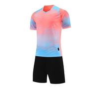 Conjunto deportivo de 2 piezas de secado rápido para adolescentes, camiseta de entrenamiento atlético de manga corta transpirable, pantalones cortos deportivos flexibles, ideales para sesiones
