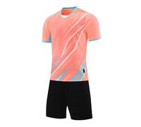 Conjunto deportivo de 2 piezas de secado rápido para adolescentes, camiseta de entrenamiento atlético de manga corta transpirable, pantalones cortos deportivos flexibles, ideales para sesiones