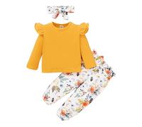 Conjunto Deportivo de 2 Piezas para niña Hip Hop Niñas Cuello Redondo y Botones Camisa Top Blusa Pantalones Traje Casual Verano Moda niños 1 a 6 años