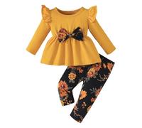 Conjunto Deportivo de 2 Piezas para niña Hip Hop Niñas espectáculo Danza del Vientre Camiseta Corta y Pantalones Deportivos Traje algodón Ropa Calle 6-13 Años